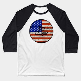 Cirty Morgue / USA Flag Vintage Style Baseball T-Shirt